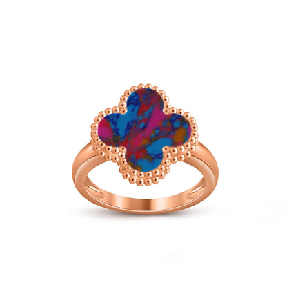 [LUXE NOBLE]CLOVER RING ROSE GOLD COLLECTION