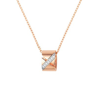 [LUXE NOBLE]LIENS EVIDENCE DIAMOND NECKLACE