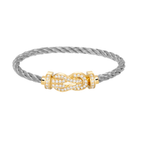 [LUXE NOBLE]CHANCE Großes 8-stelliges Volldiamant-Armband Gold