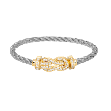[LUXE NOBLE]CHANCE Großes 8-stelliges Volldiamant-Armband Gold