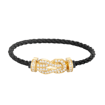 [LUXE NOBLE]CHANCE Großes 8-stelliges Volldiamant-Armband Gold