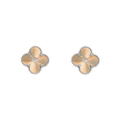 [LUXE NOBLE]CLOVER SILVER 15MM EARRINGS COLLECTION