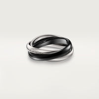 [Luxe Jewelry]TRINITY 3.2MM RING BLACK CERAMIC