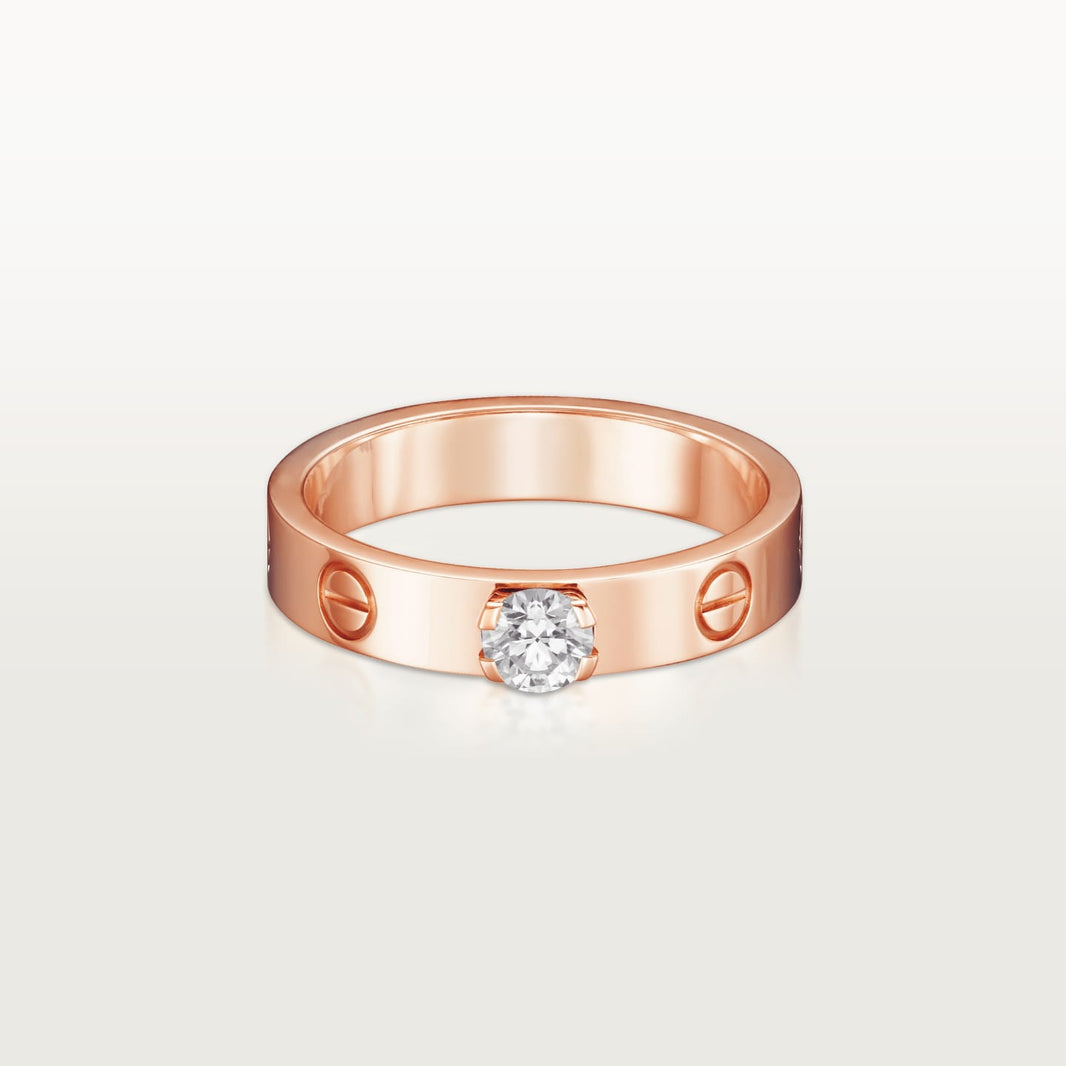 [Luxe Jewelry]LOVE RING 3.6MM 1 BIG DIAMOND