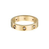 [Luxe Jewelry]LOVE 4MM 8 DIAMOND RING