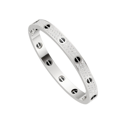 [Luxe Jewelry]LOVE BRACELET 6.1MM DIAMOND-PAVED CERAMIC