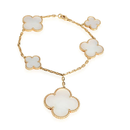 [LUXE NOBLE]MAGIC CLOVER MOP GOLD BRACELET 5 MOTIFS