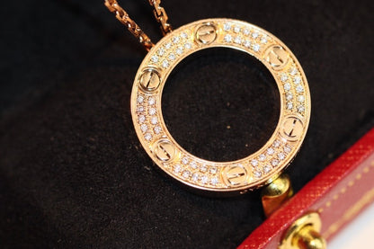 [LUXE NOBLE] Liebeskette, verstellbar, Roségold 