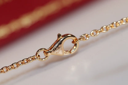[LUXE NOBLE]LOVE NECKLACE PINK GOLD AND SILVER