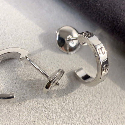 [LUXE NOBLE] LOVE OHRRINGE 2,65 MM SILBER 