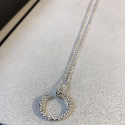 [LUXE NOBLE]JUSTE NECKLACE SILVER DIAMONDS