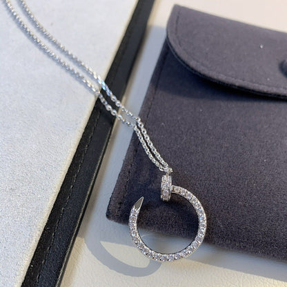 [LUXE NOBLE]JUSTE NECKLACE SILVER DIAMONDS