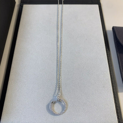 [LUXE NOBLE]JUSTE NECKLACE SILVER DIAMONDS