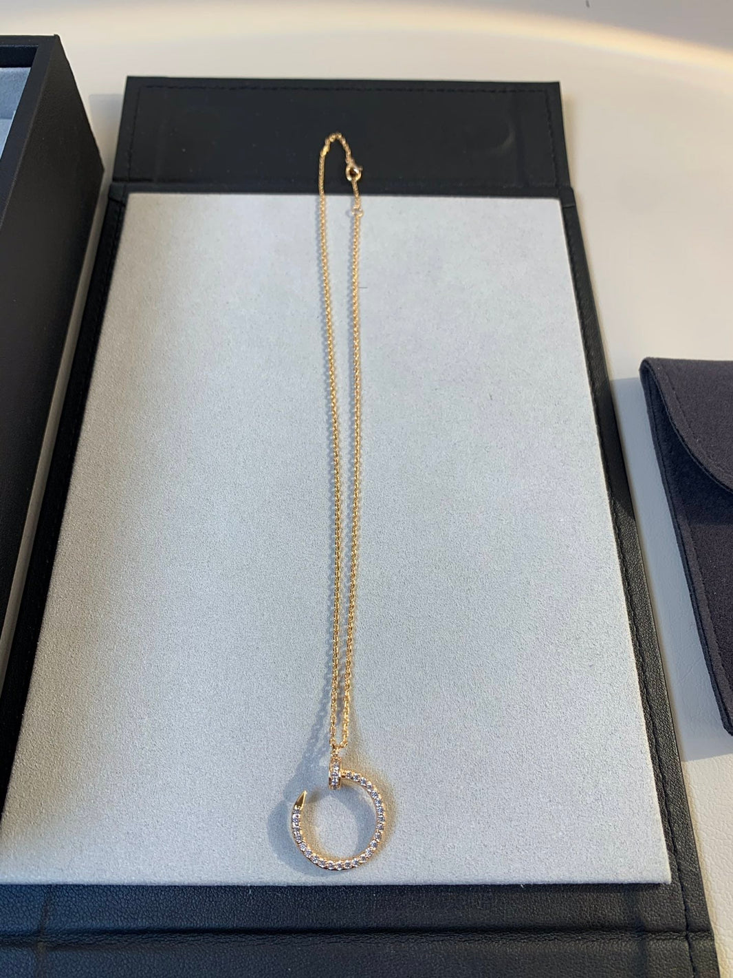[LUXE NOBLE]JUSTE NECKLACE PINK GOLD DIAMONDS