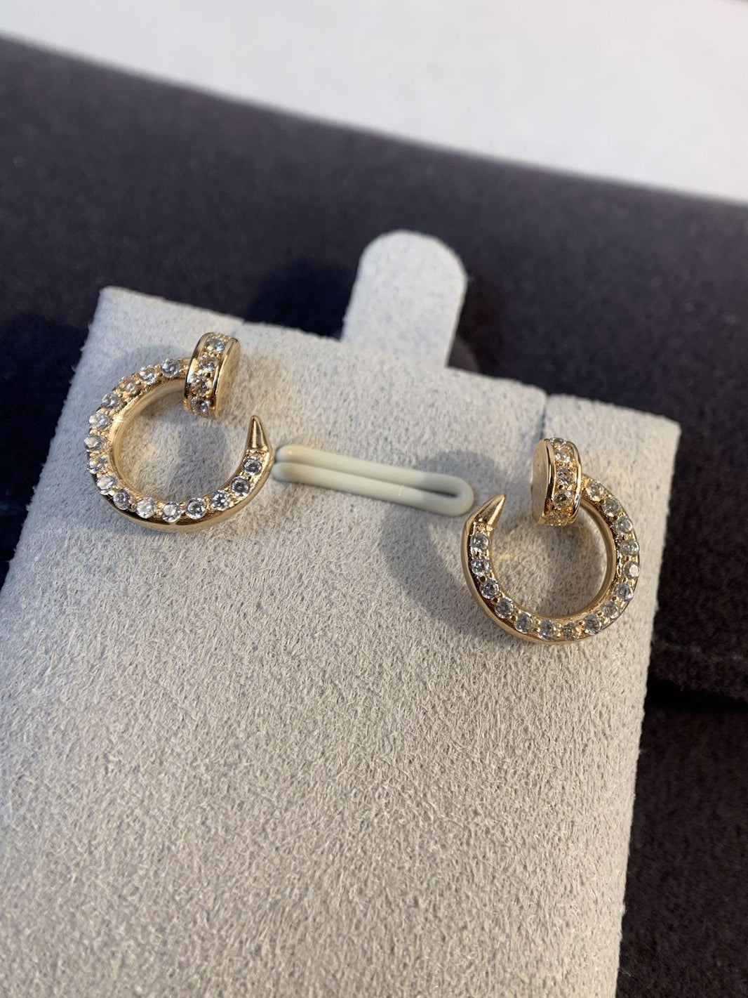[LUXE NOBLE]JUSTE EARRINGS GOLD DIAMONDS