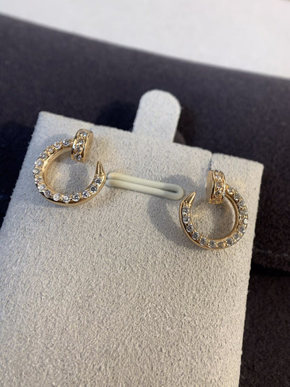 [LUXE NOBLE]JUSTE EARRINGS GOLD DIAMONDS