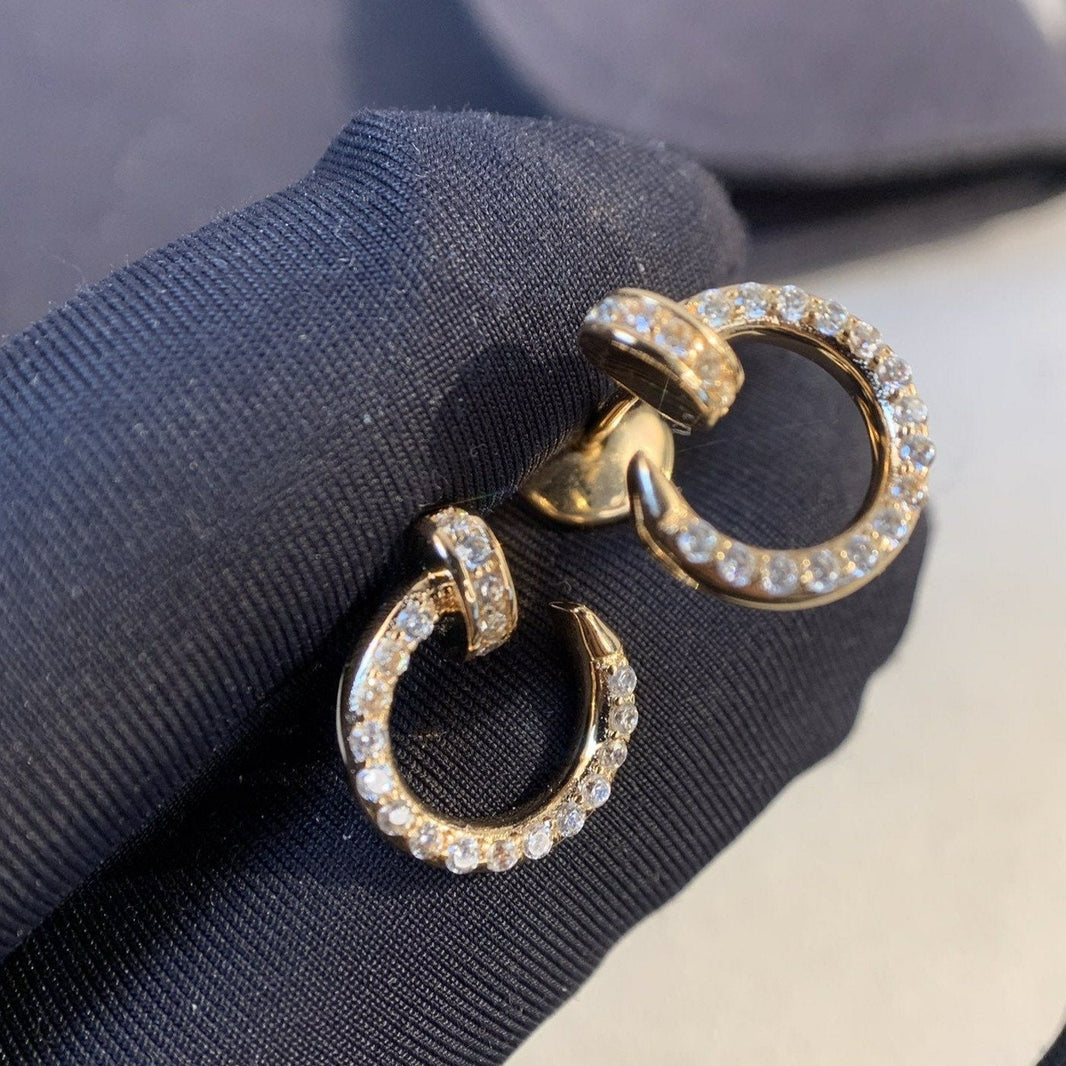 [LUXE NOBLE]JUSTE EARRINGS GOLD DIAMONDS