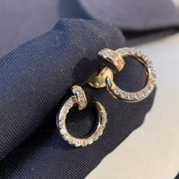 [LUXE NOBLE]JUSTE EARRINGS GOLD DIAMONDS