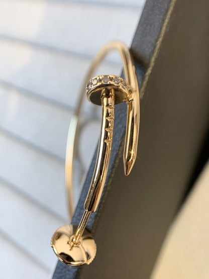 [LUXE NOBLE] JUSTE OHRRINGE GOLDENE DIAMANTEN 1,8 MM 