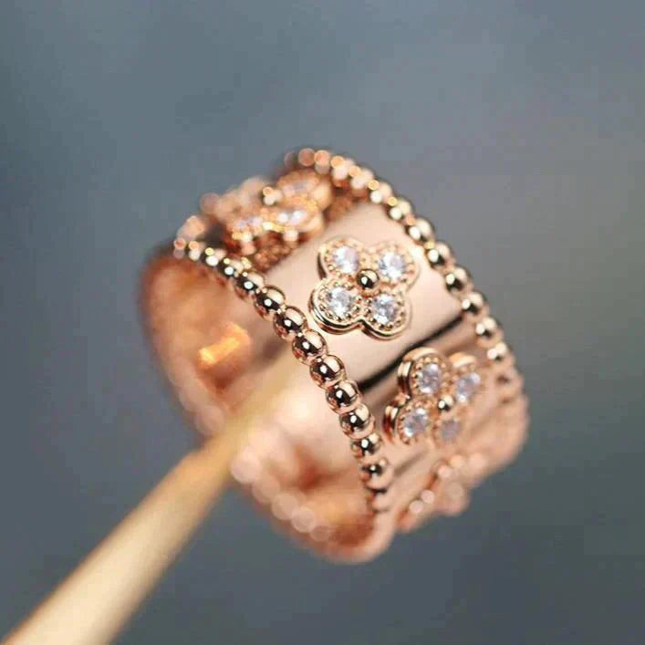 [LUXE NOBLE]CLOVER KALEIDOSCOPE RING 10MM