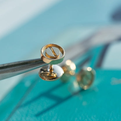 [LUXE NOBLE] LOVE OHRRINGE ROSÉGOLD 10MM