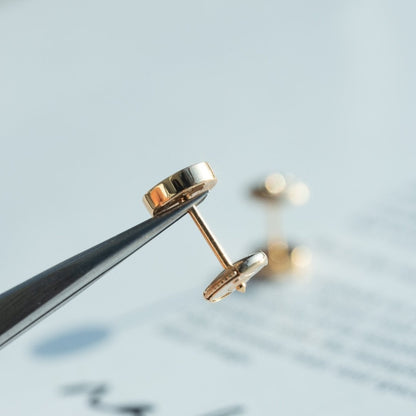 [LUXE NOBLE] LOVE OHRRINGE ROSÉGOLD 10MM