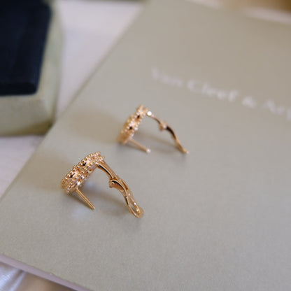 [LUXE NOBLE]LUCKY PINK GOLD WHITE MOP EARRINGS