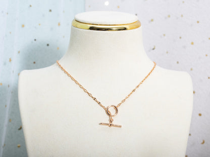 [LUXE NOBLE]ECHAPPEE NECKLACE PINK GOLD