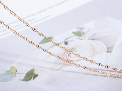 [LUXE NOBLE]ECHAPPEE NECKLACE PINK GOLD