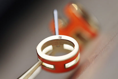 [LUXE NOBLE] MINI POP H OHRRINGE ORANGE