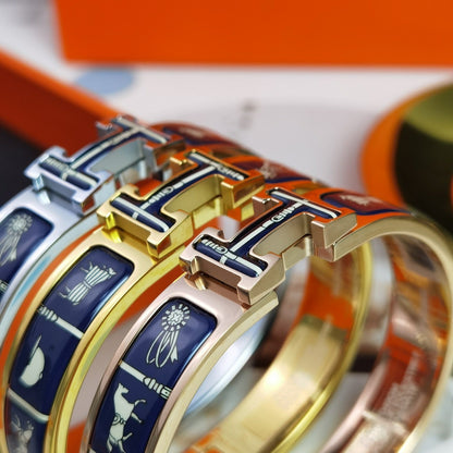 [LUXE NOBLE]H COUVERTURES DARK BLUE BRACELET