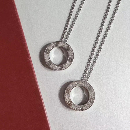[LUXE NOBLE]LOVE NECKLACE ADJUSTABLE SILVER