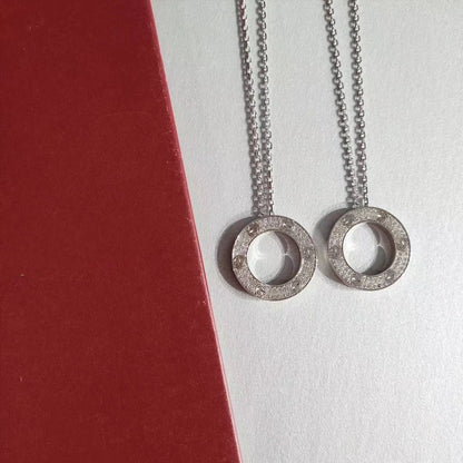 [LUXE NOBLE]LOVE NECKLACE ADJUSTABLE SILVER