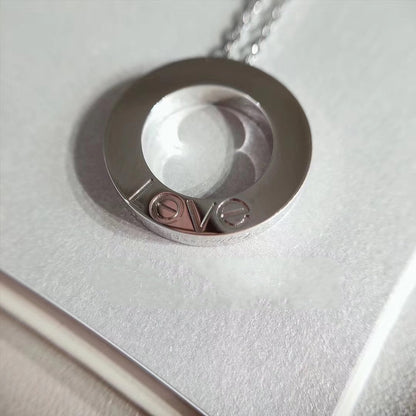 [LUXE NOBLE]LOVE NECKLACE ADJUSTABLE SILVER