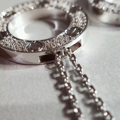 [LUXE NOBLE]LOVE NECKLACE ADJUSTABLE SILVER