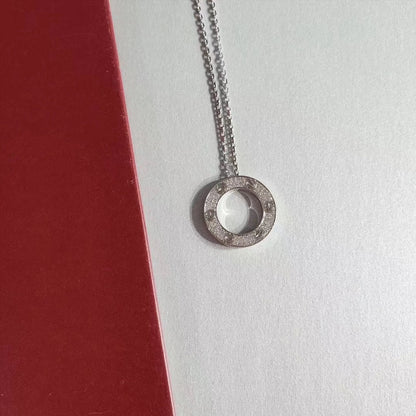 [LUXE NOBLE]LOVE NECKLACE ADJUSTABLE SILVER