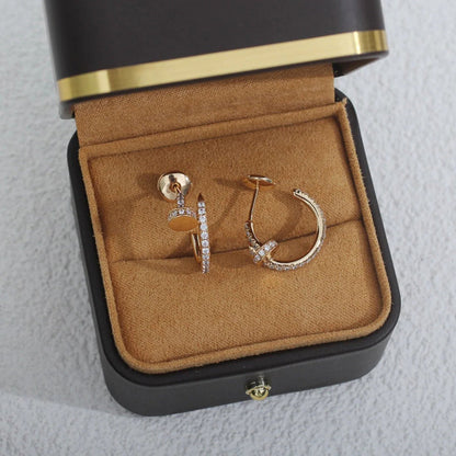 [Luxe Jewelry]JUSTE FULL DIAMOND SMALL EARRINGS