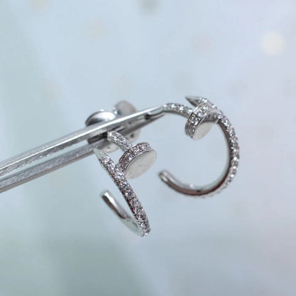 [Luxe Jewelry]JUSTE FULL DIAMOND SMALL EARRINGS