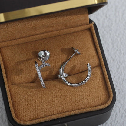 [Luxe Jewelry]JUSTE FULL DIAMOND SMALL EARRINGS