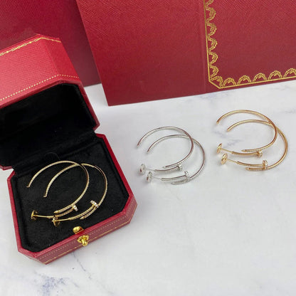 [Luxe Jewelry]JUSTE FULL DIAMOND LARGE EARRINGS