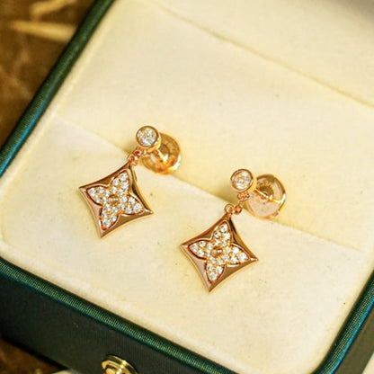 [LUXE NOBLE]STAR DIAMONDS EARRINGS GOLD