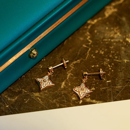 [LUXE NOBLE]STAR DIAMONDS EARRINGS GOLD