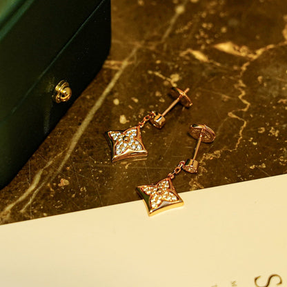 [LUXE NOBLE]STAR DIAMONDS EARRINGS GOLD