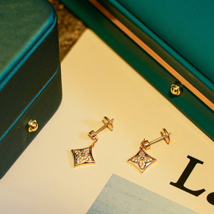 [LUXE NOBLE]STAR DIAMONDS EARRINGS GOLD
