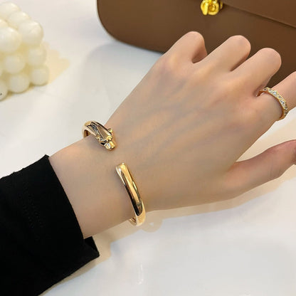 [LUXE NOBLE]PANTHERE GOLD OPEN BRACELET