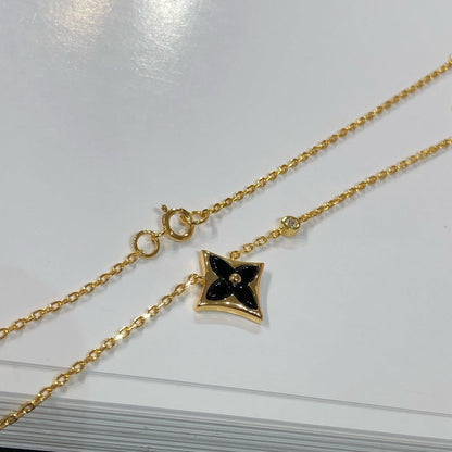 [LUXE NOBLE]STAR BLACK MOP NECKLACE
