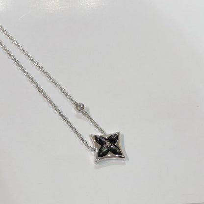 [LUXE NOBLE]STAR BLACK MOP NECKLACE