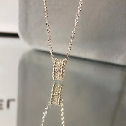 [LUXE NOBLE]PERLEE DIAMANT-HALSKETTE 