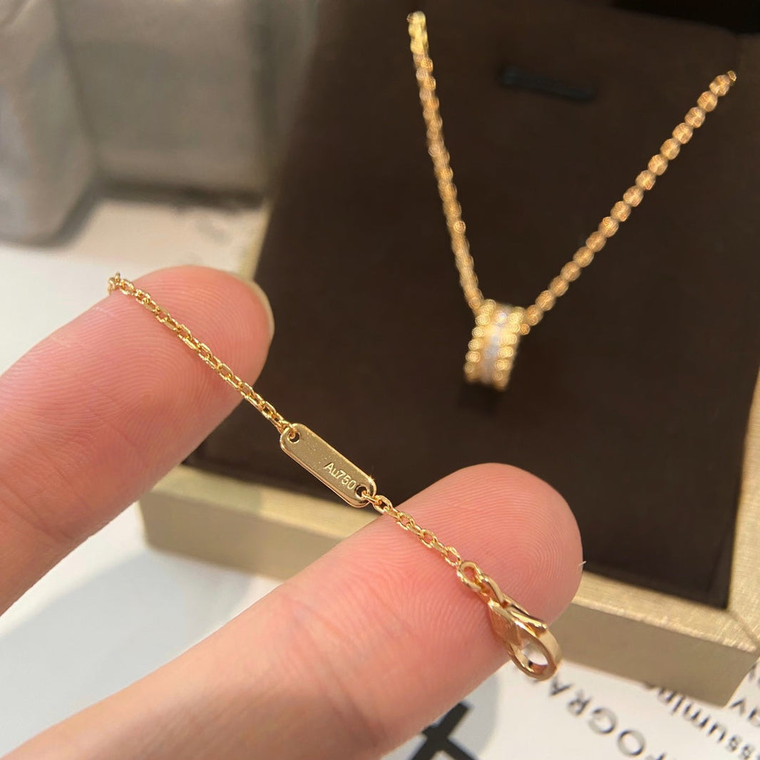 [LUXE NOBLE]PERLEE DIAMANT-HALSKETTE 