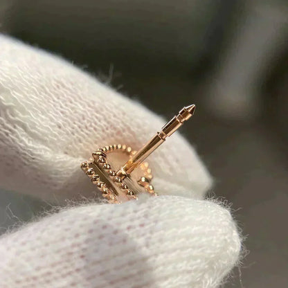 [LUXE NOBLE]HEART CARNELIAN STUD EARRINGS